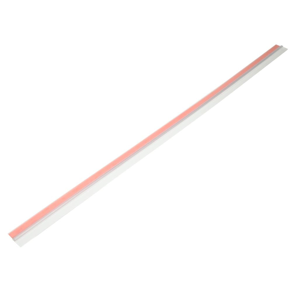 Tochtstrip rubber 100 cm transparant