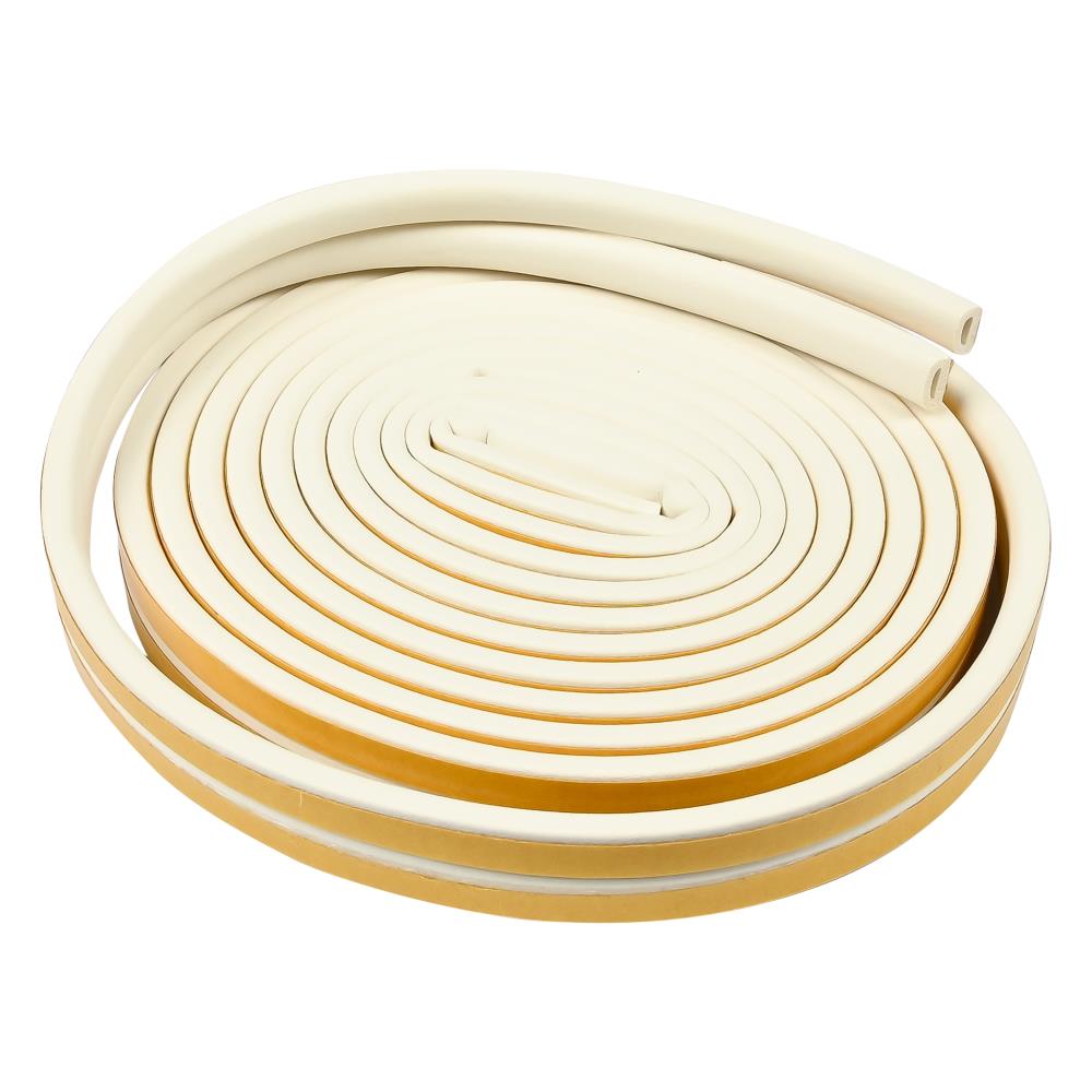 Tochtstrip rubber D-profiel 2 x 3 m wit