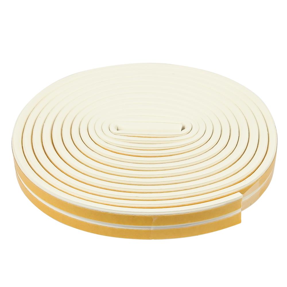 Tochtstrip rubber D-profiel 2 x 3 m wit