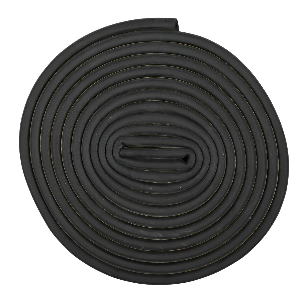 Draught strip D-profile 2 x 3 m black