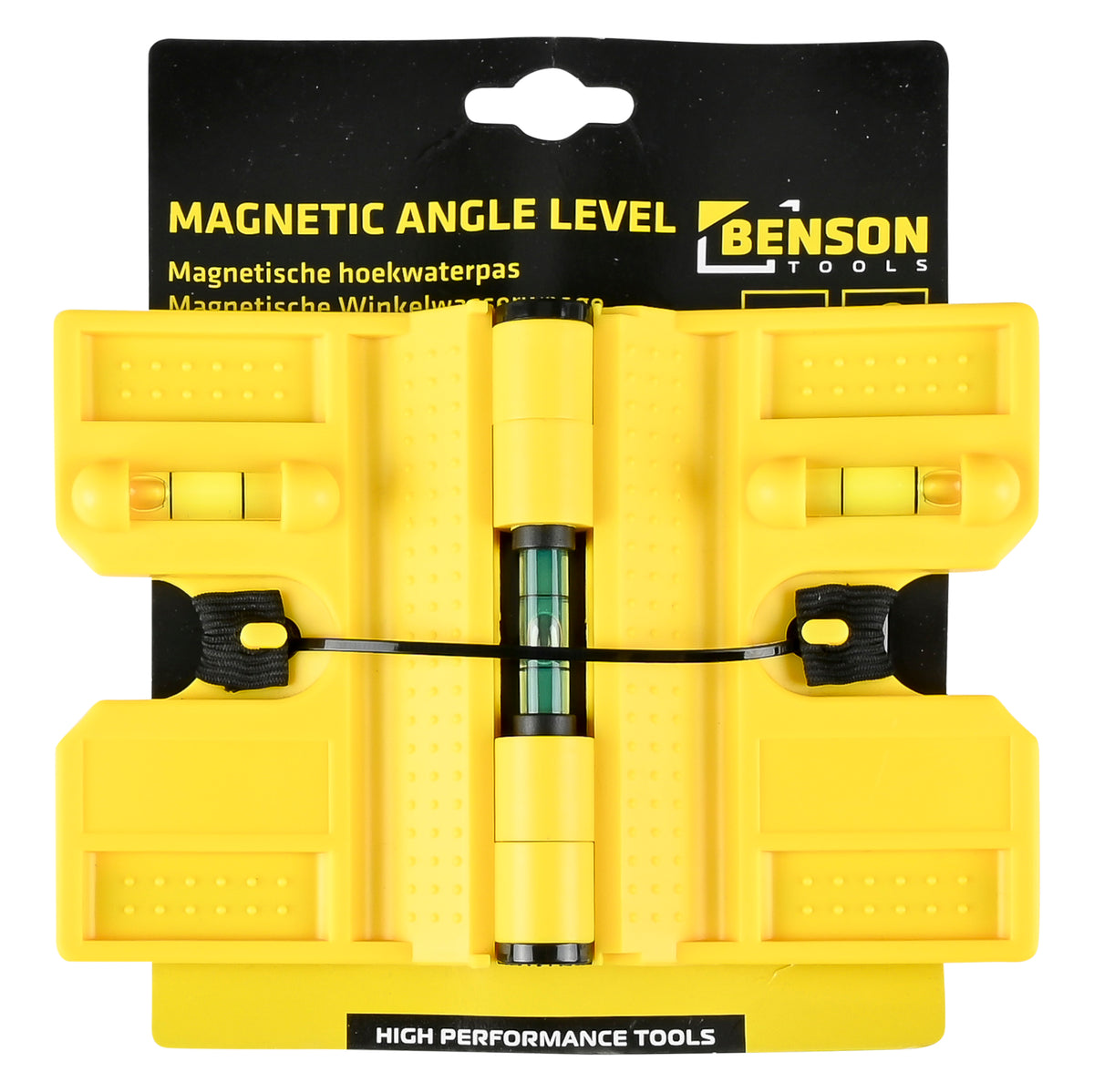 Corner spirit level adjustable magnetic