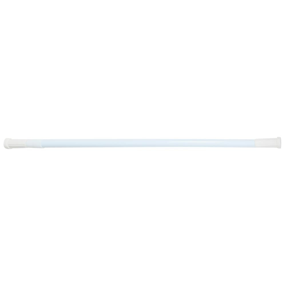 Douchegordijnstang 77,5 - 135 cm wit