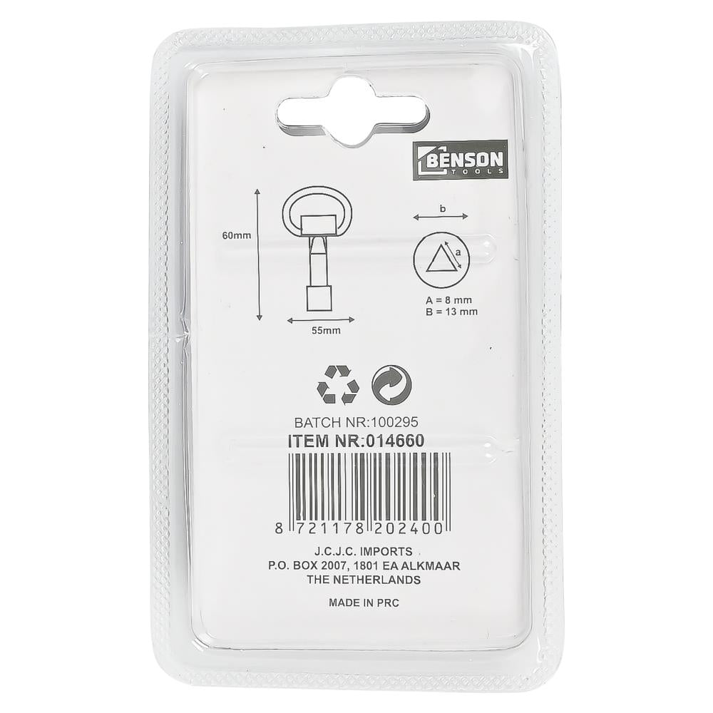 Driehoek sleutel 60 x 55 mm