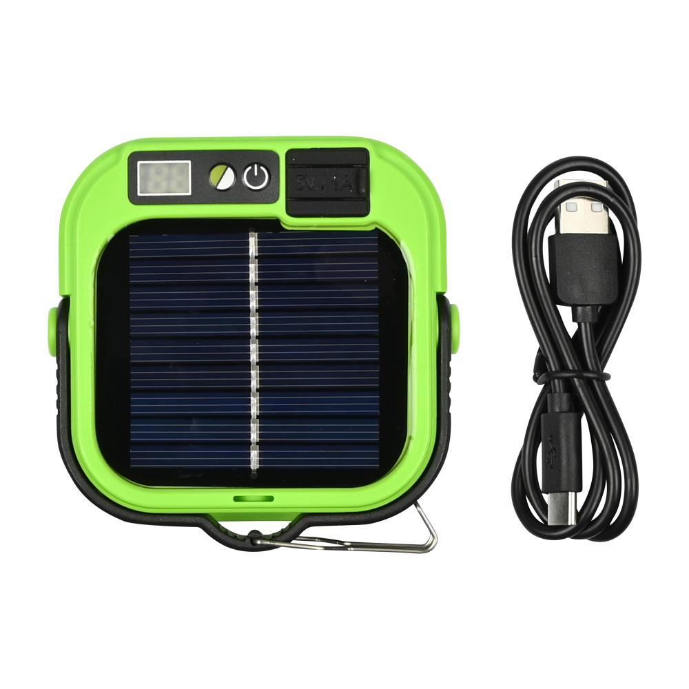 Campinglamp solar met powerbank