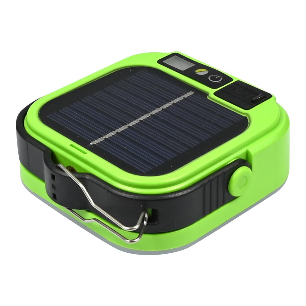 Campinglamp solar met powerbank