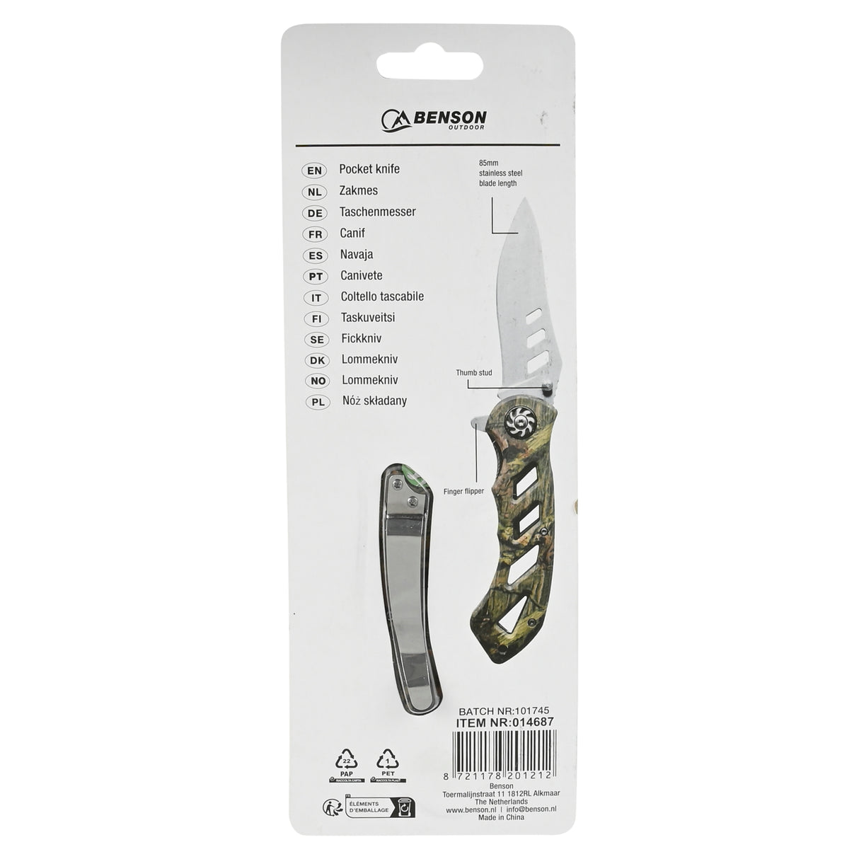 Taschenmesser klappbar survival