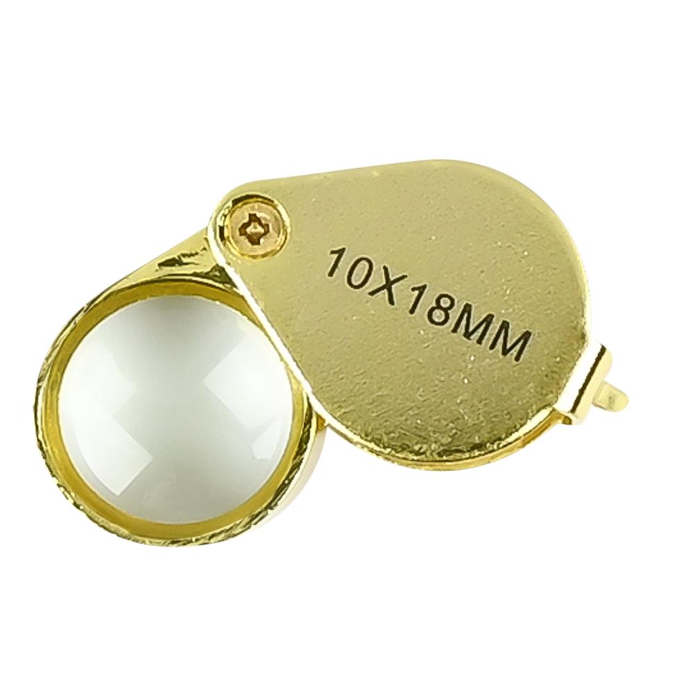 Magnifying glass diamondair gold