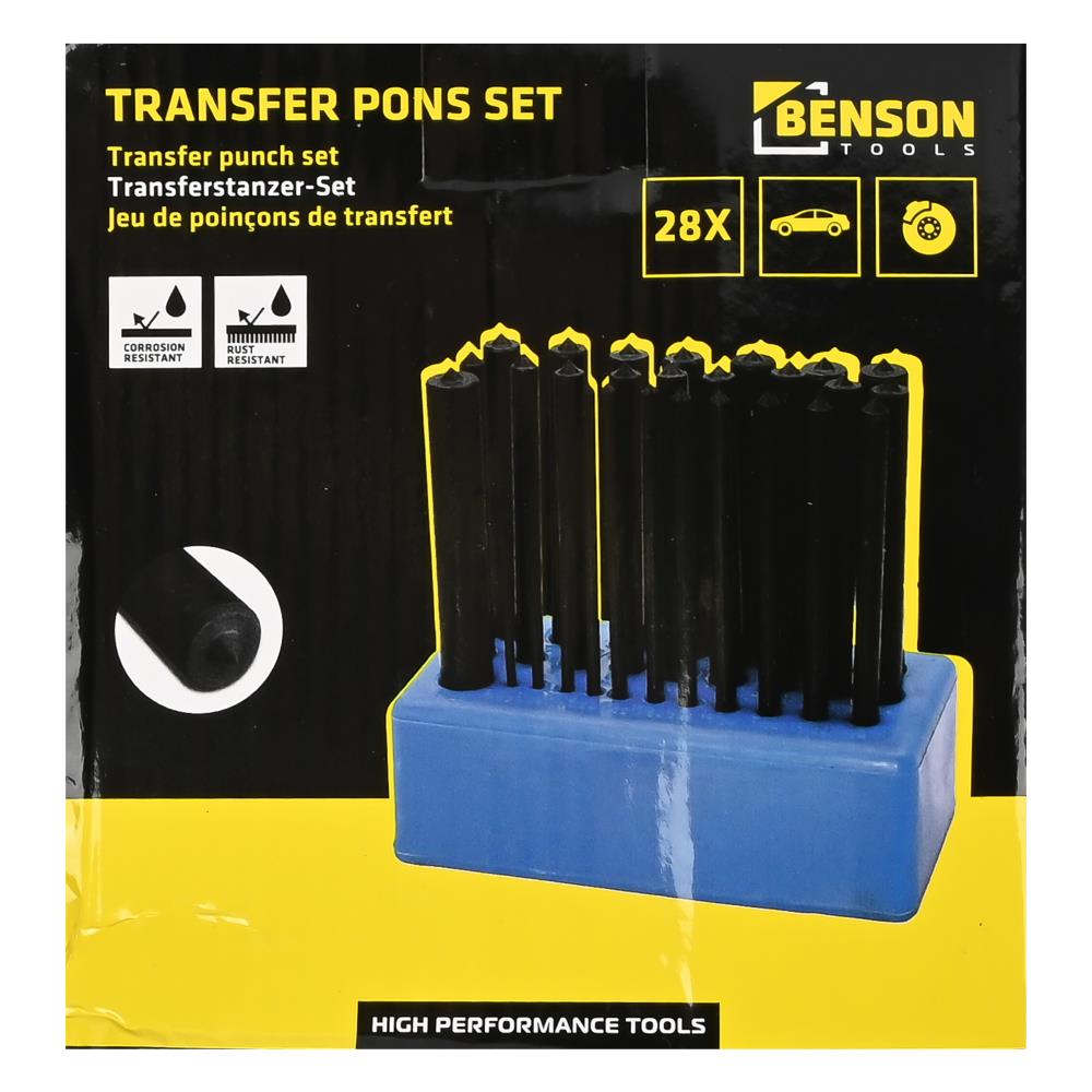 Jeu de poinçons de transfert 28 pcs