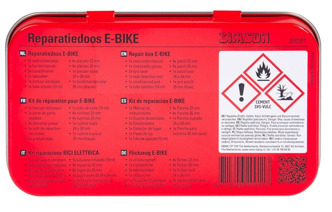 Boîte de réparation pour vélo électrique Simson