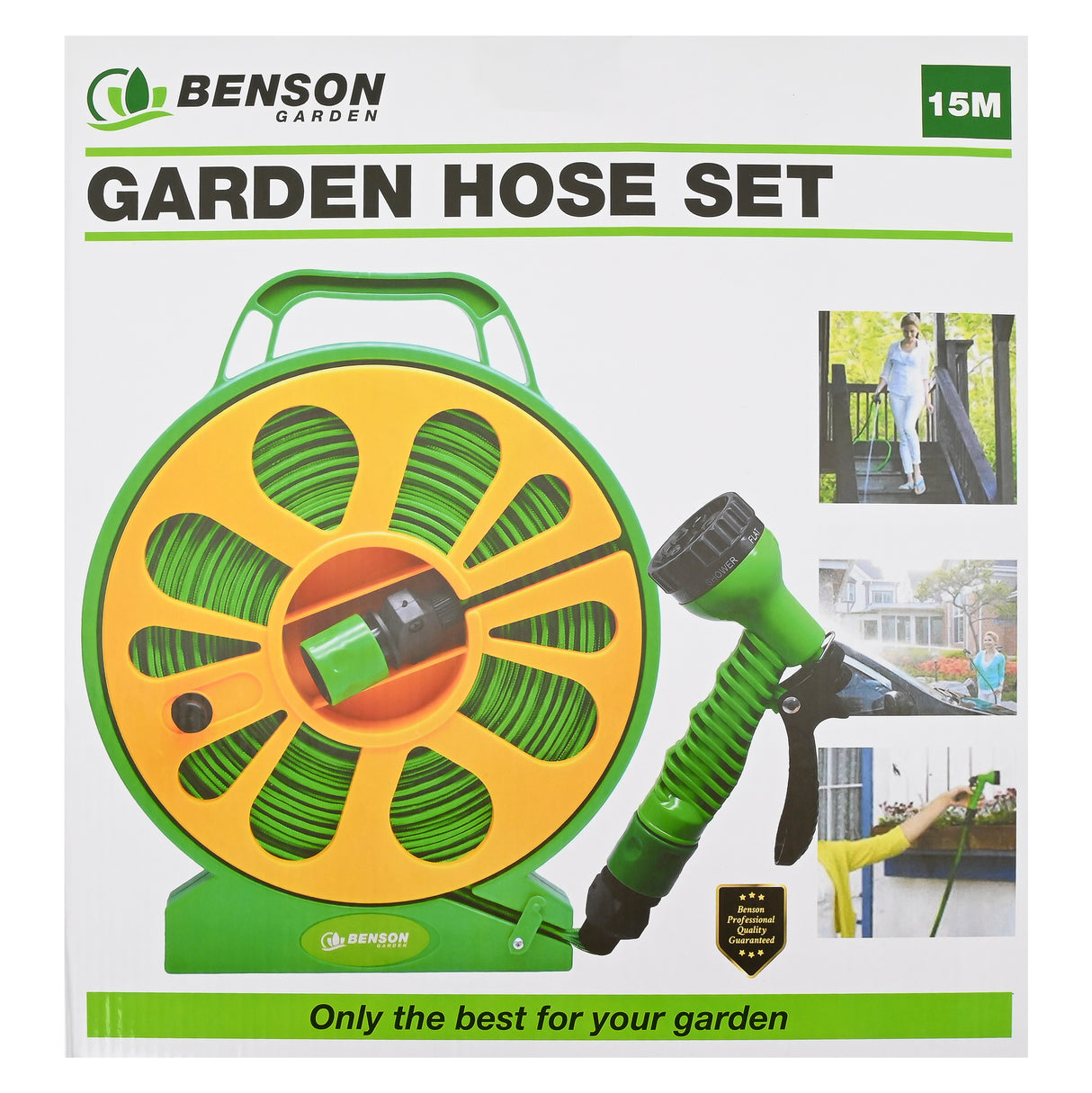 Tuinslangset 15 m op haspel compact