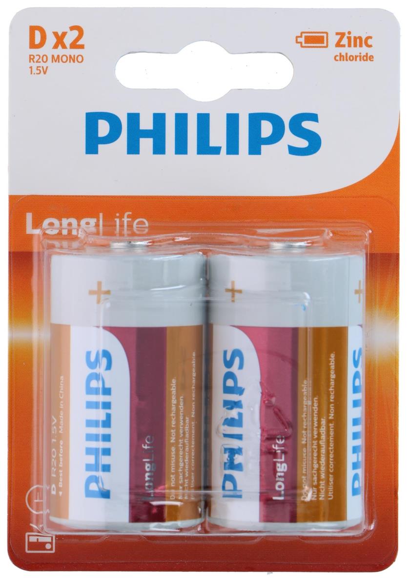Philips Longlife D 2 pcs