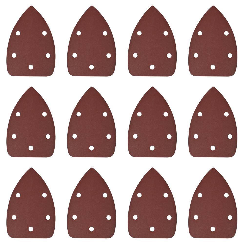 Sanding discs 140 x 140 x 95 mm 12 pcs triangle