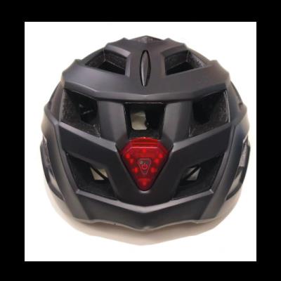 Fietshelm volwassenen met verlichting zwart L