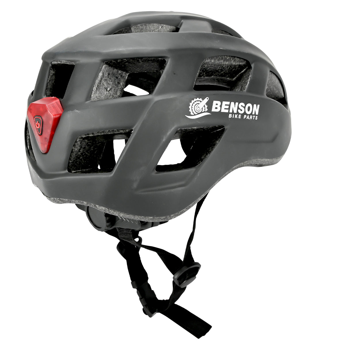 Fahrradhelm für Erwachsene mit Beleuchtung schwarz M