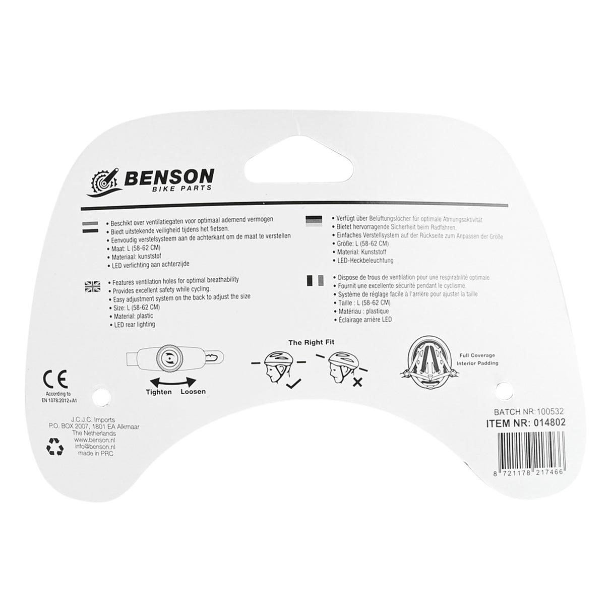 Casque de vélo adultes avec éclairage vert menthe L