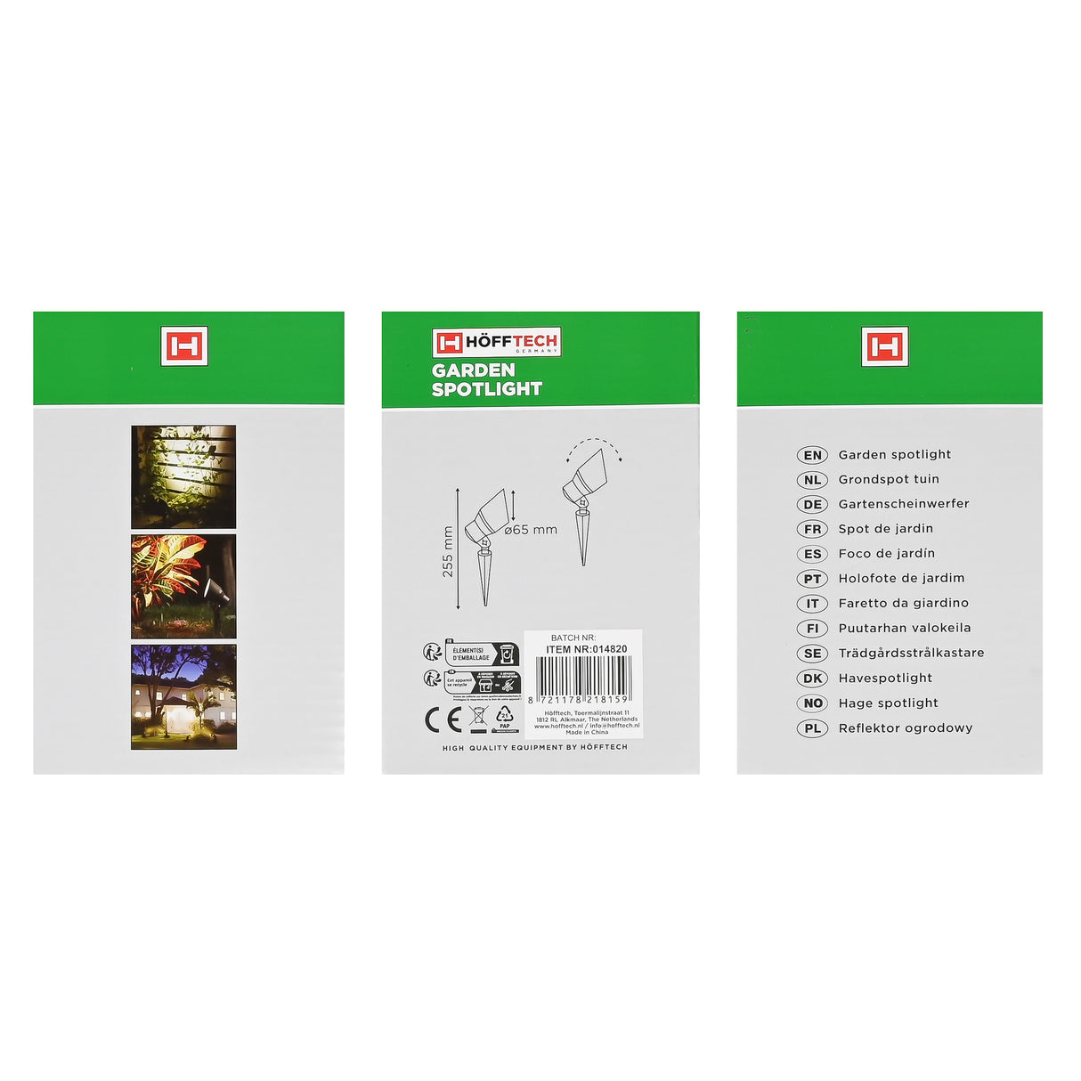 Grondspot tuin met RA stekker IP65