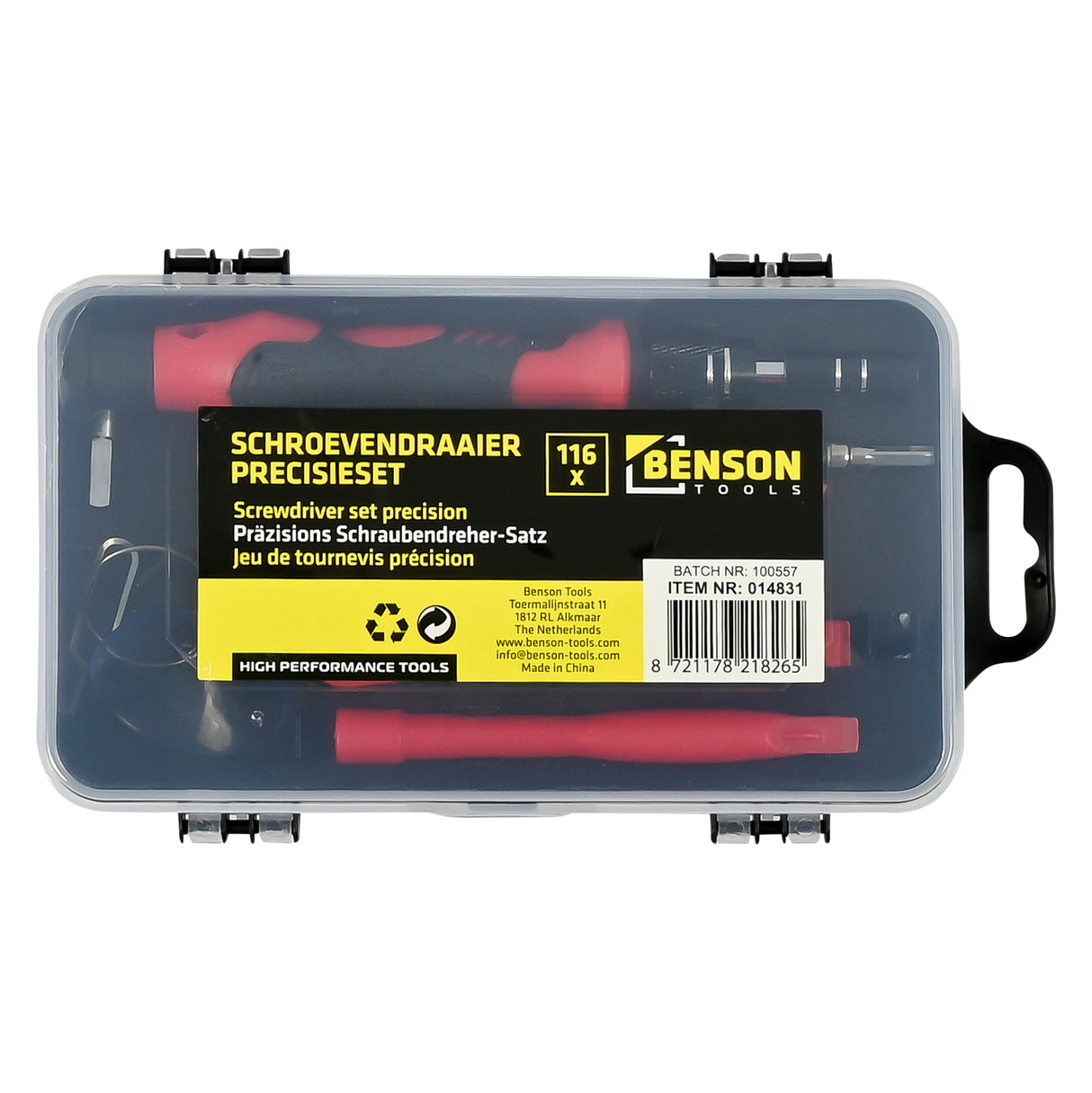 Screwdriver set precision 116 pcs