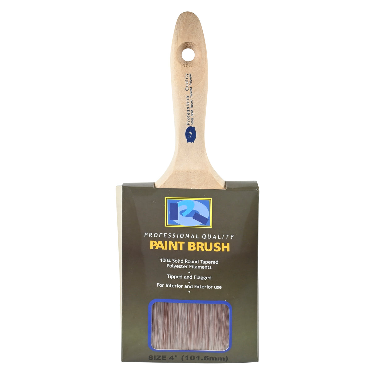 Kwast plat 4" Acryl PQ