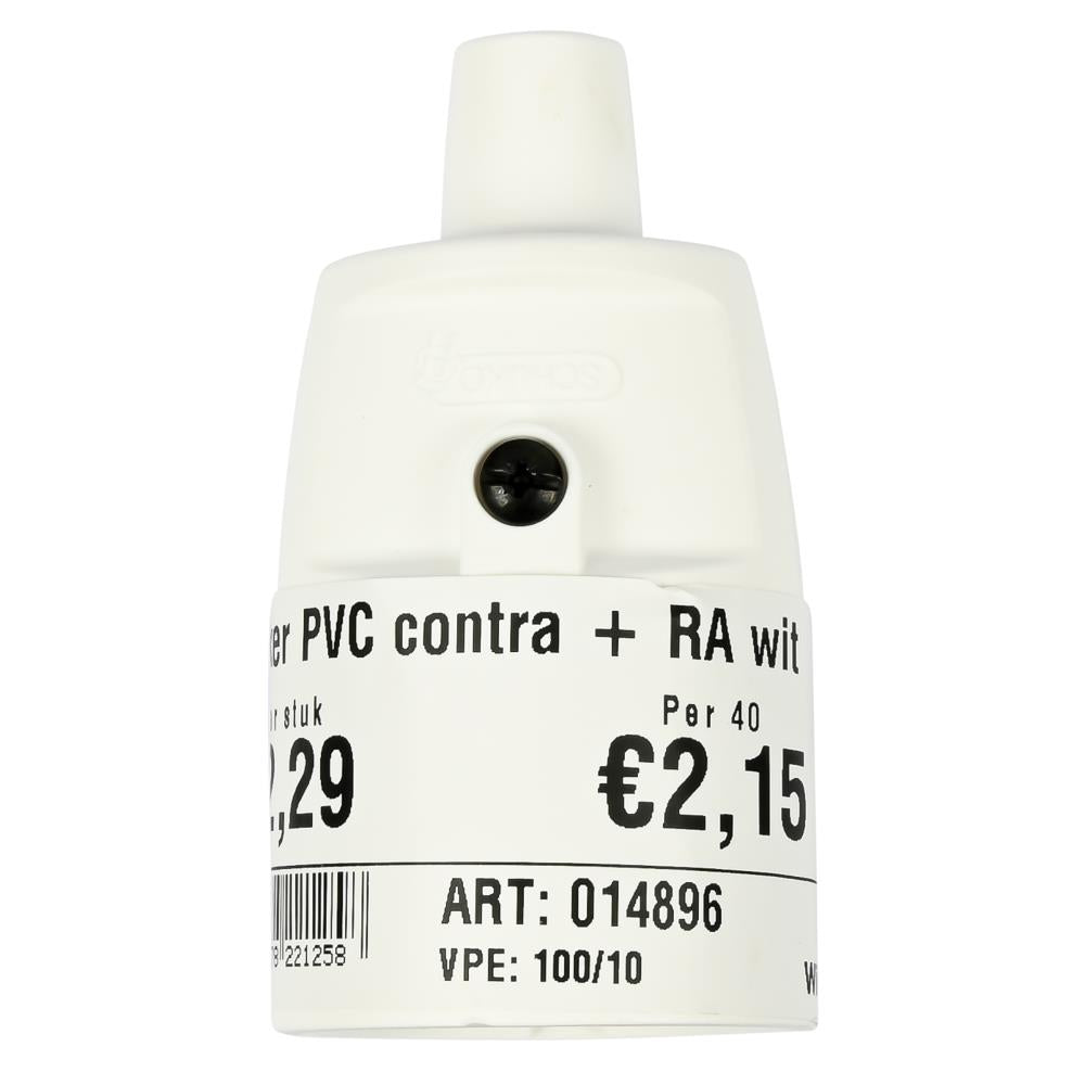 Fiche PVC femelle + terre blanc