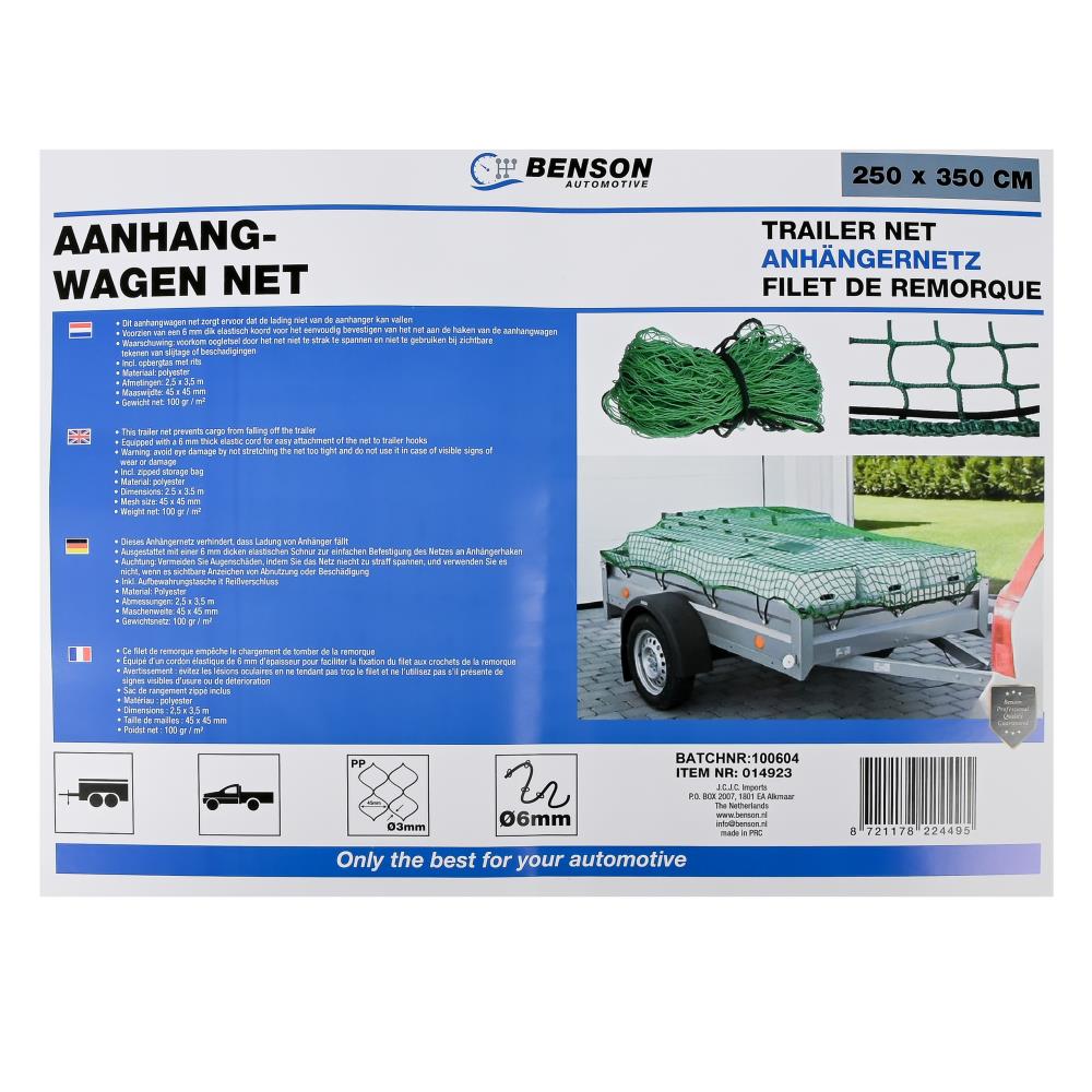 Trailer net 2.5 x 3.5 mtr in bag