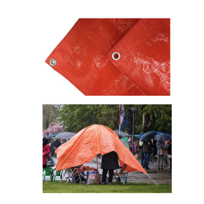Bâche 3 x 4 m orange