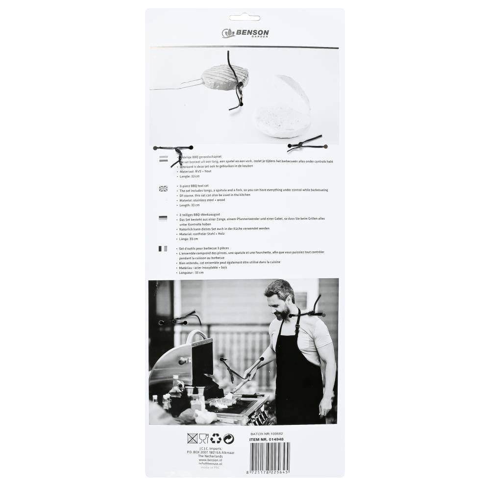 BBQ accessoires 3 dlg