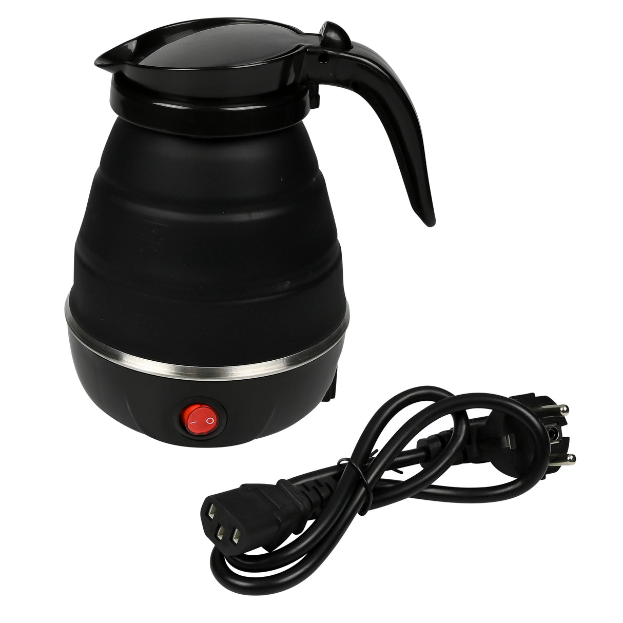 Waterkoker opvouwbaar 600 ml zwart