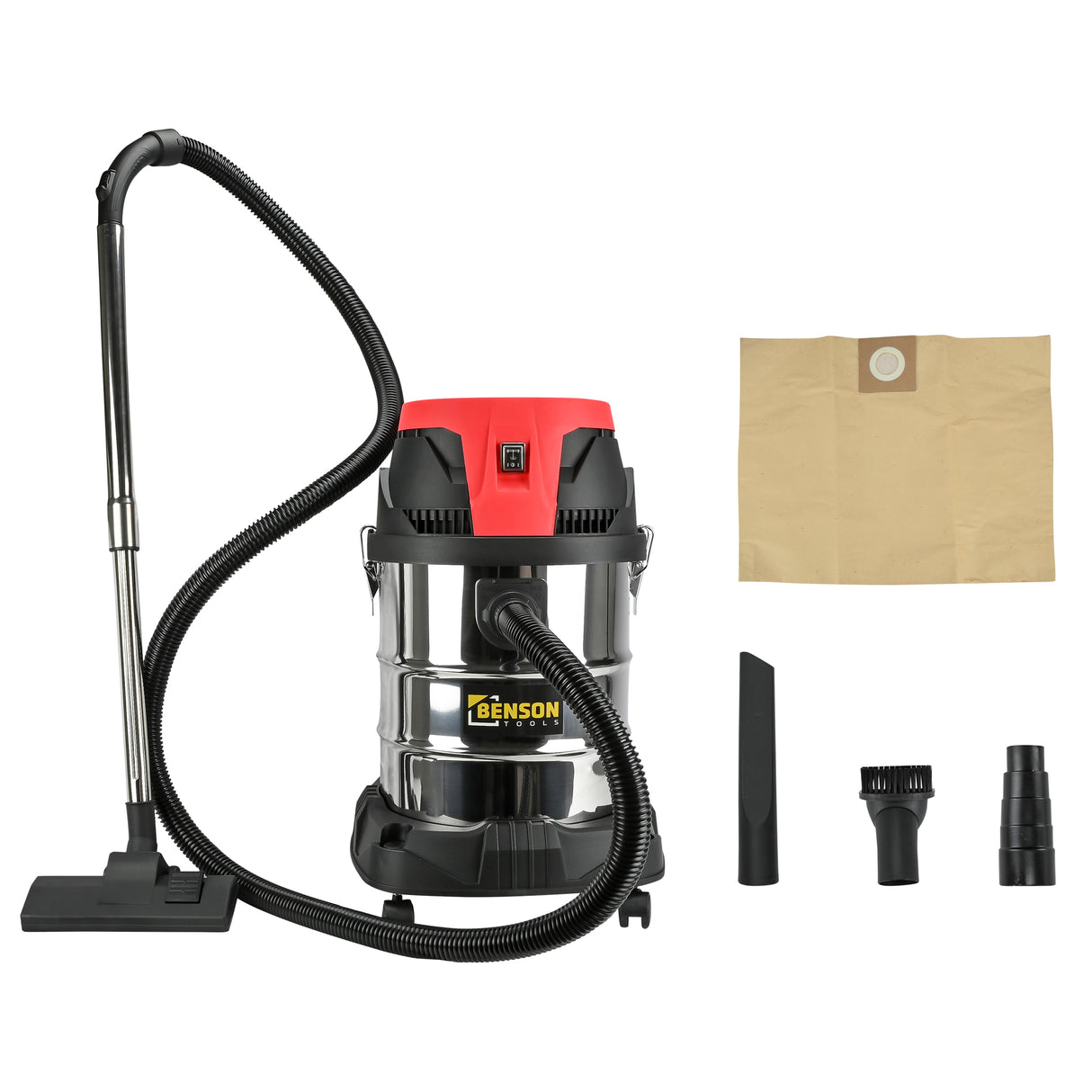 Bouwstofzuiger nat/droog 30 ltr 1400W