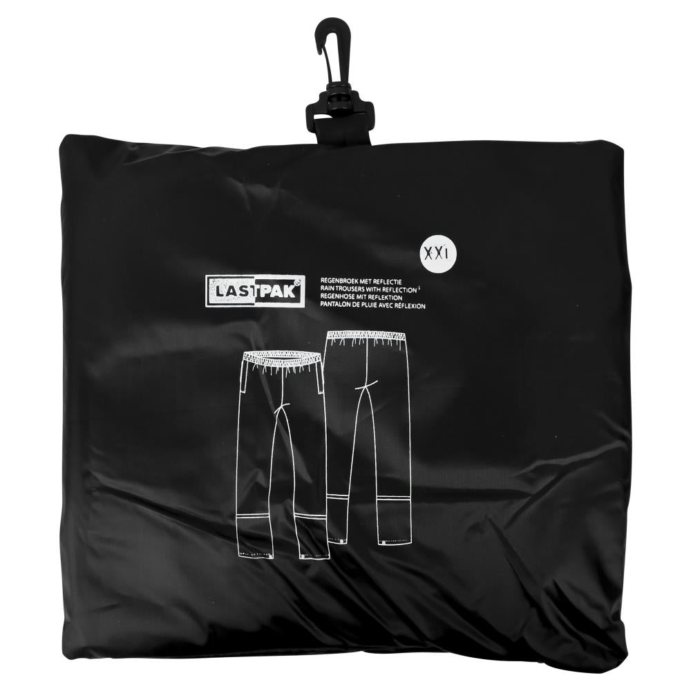 Pantalon de pluie noir avec reflets taille XXL