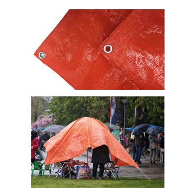 Dekzeil 1,5 x 2,5 mtr oranje