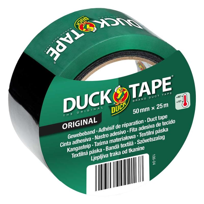 Cloth tape black 50 mm x 25 m
