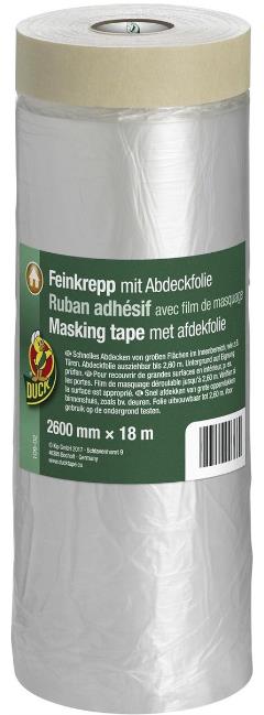 Schilderstape met afdekfolie 2600 mm x 18 m