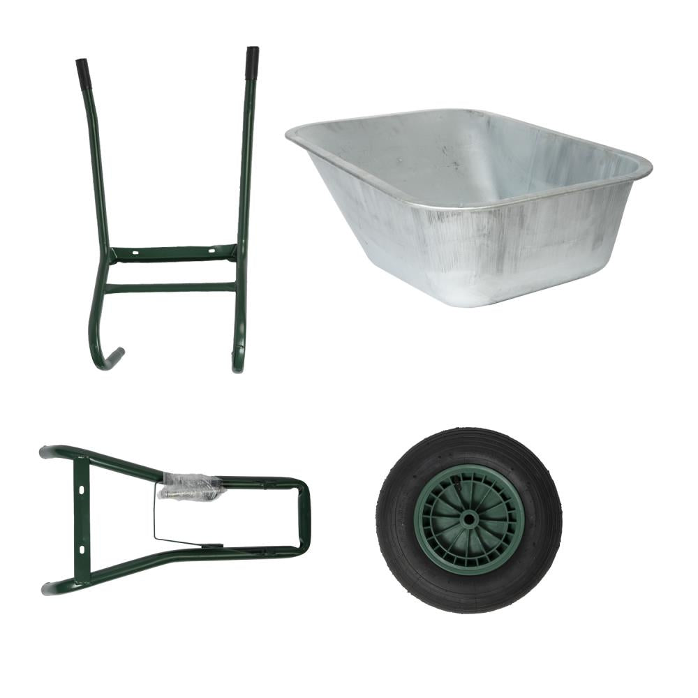 Brouette 85 ltr 160 kg galv. 1pc en boîte