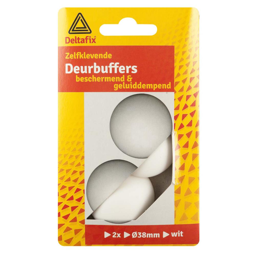 Deltafix Door buffer white 38 mm 2 pcs