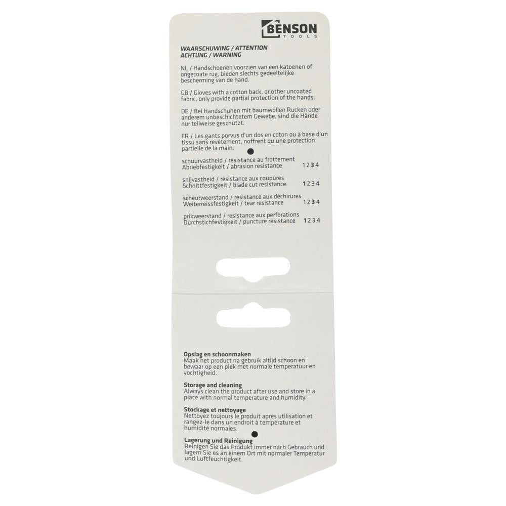 Working gloves PU palm black size 9