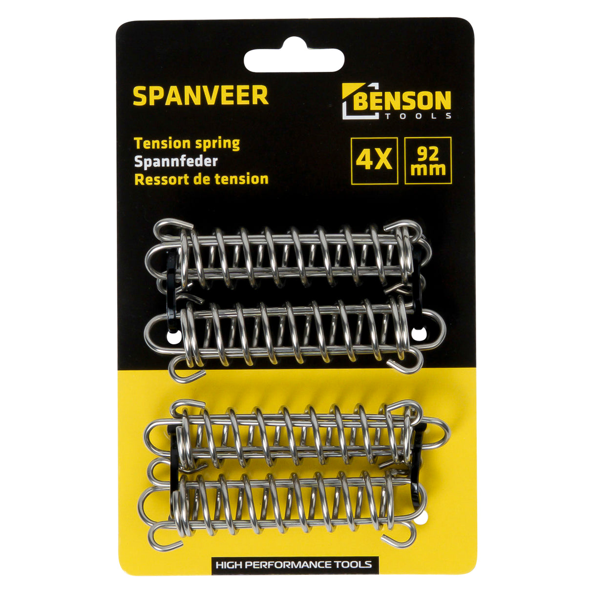Tension spring 9 cm stainless steel 4 pcs