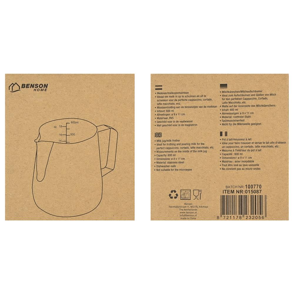 Melkkan RVS 600 ml