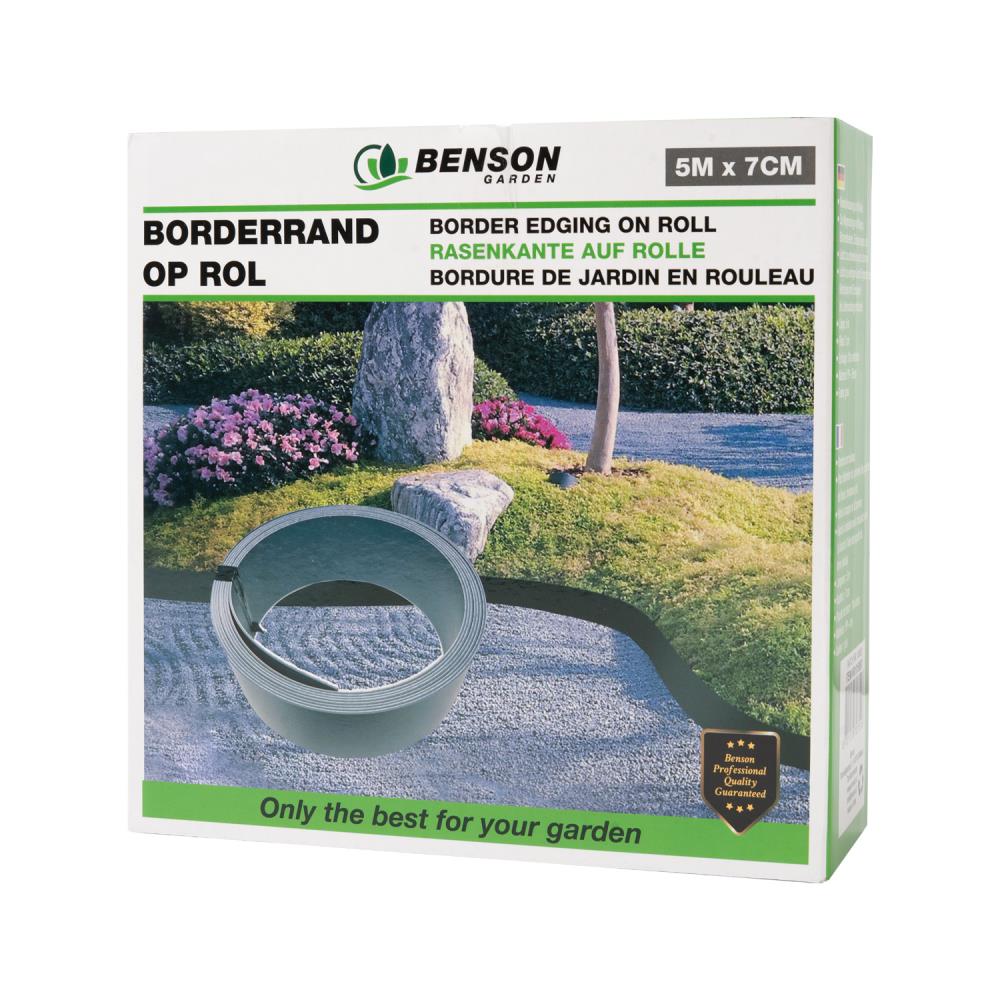 Bordure de jardin en rouleau 5 m x 7 cm