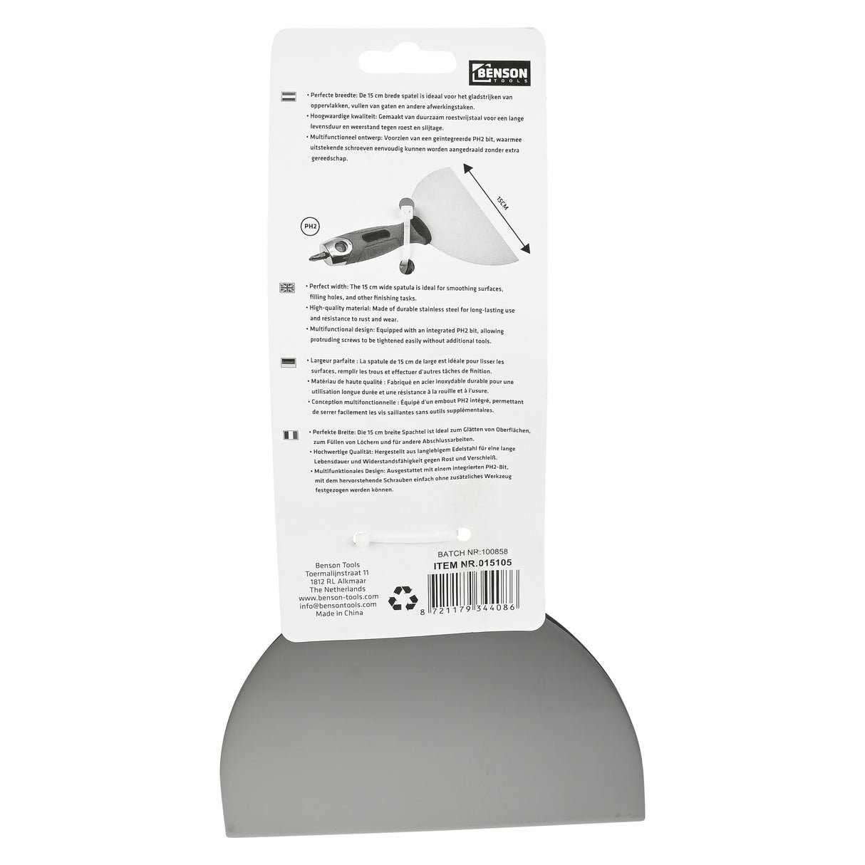Couteau spatule 15cm embout PH2