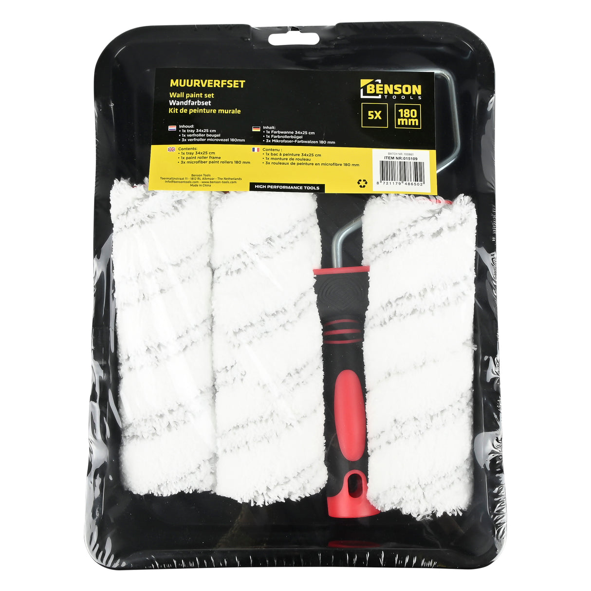 Muurverfset 180mm 5 dlg