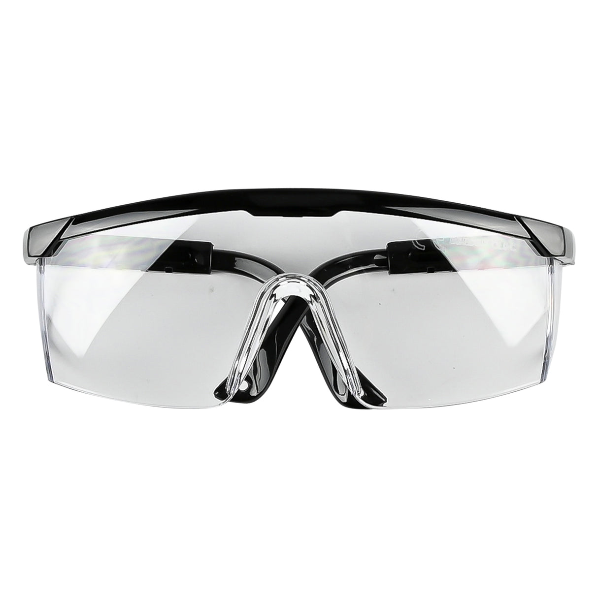 Schutzbrille mit schwarzem Rahmen