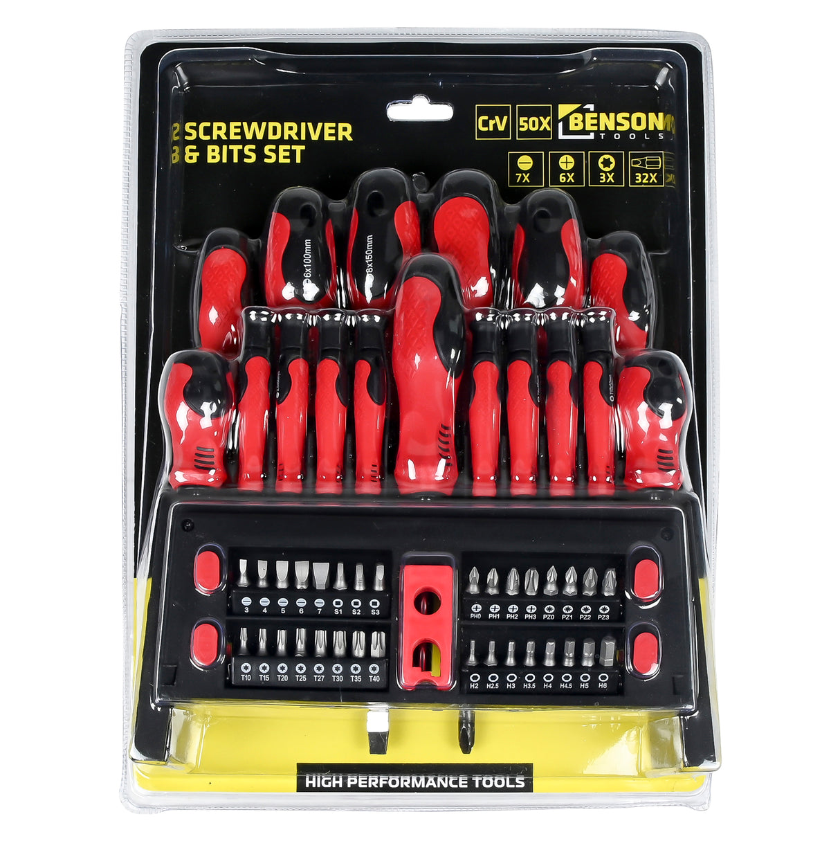 Screwdriver and bit set 50 pcs