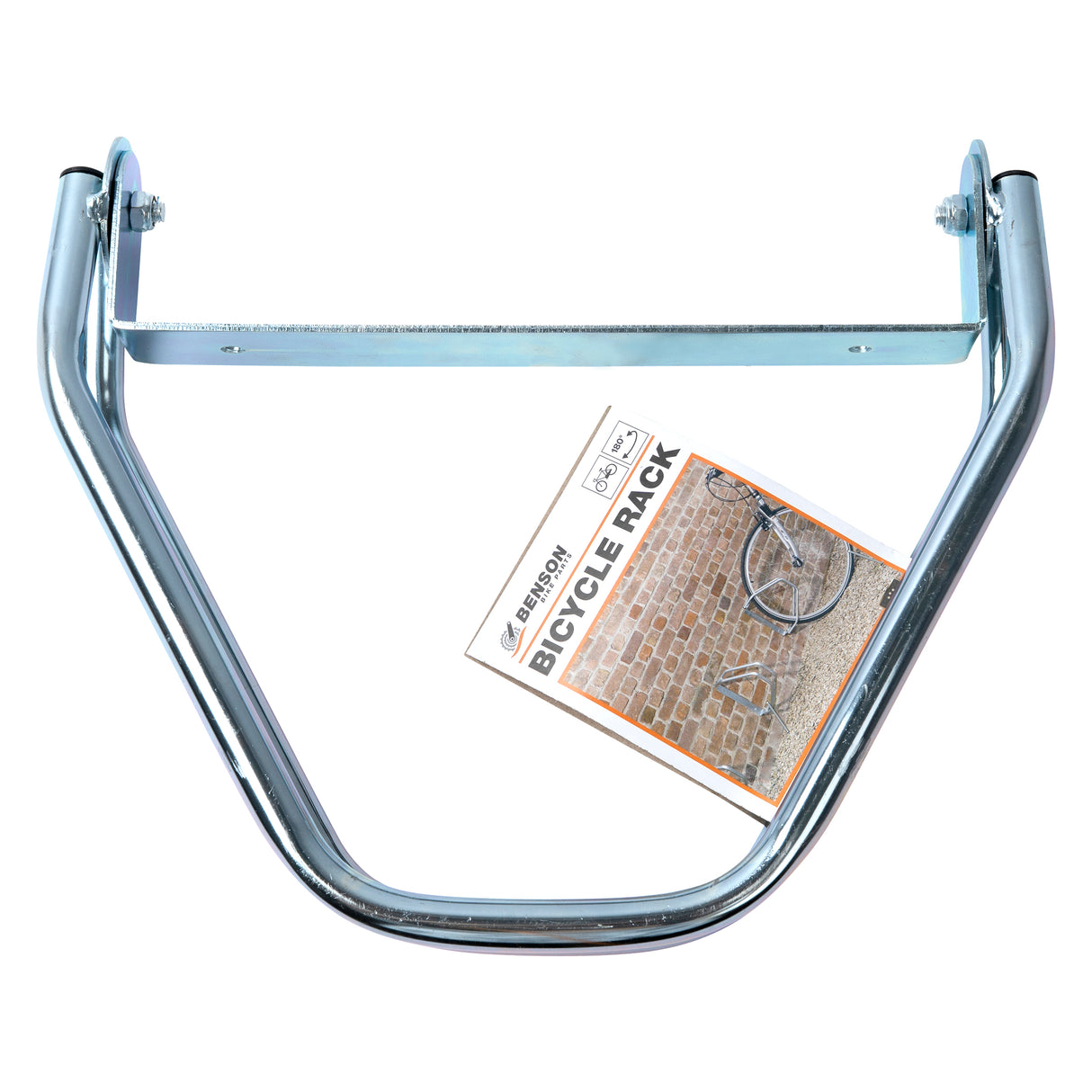 Bicycle rack can be rotated 180°