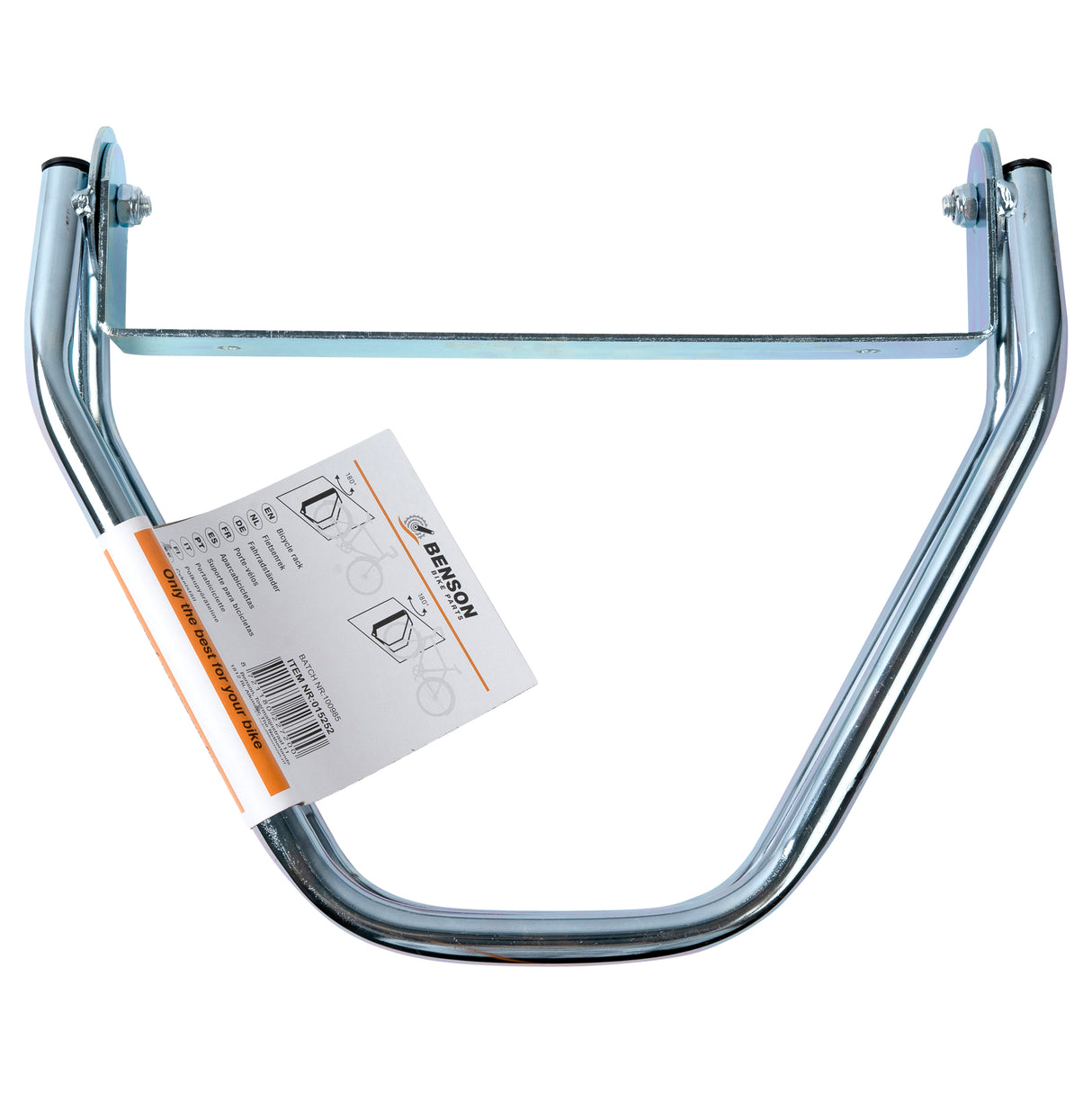 Bicycle rack can be rotated 180°