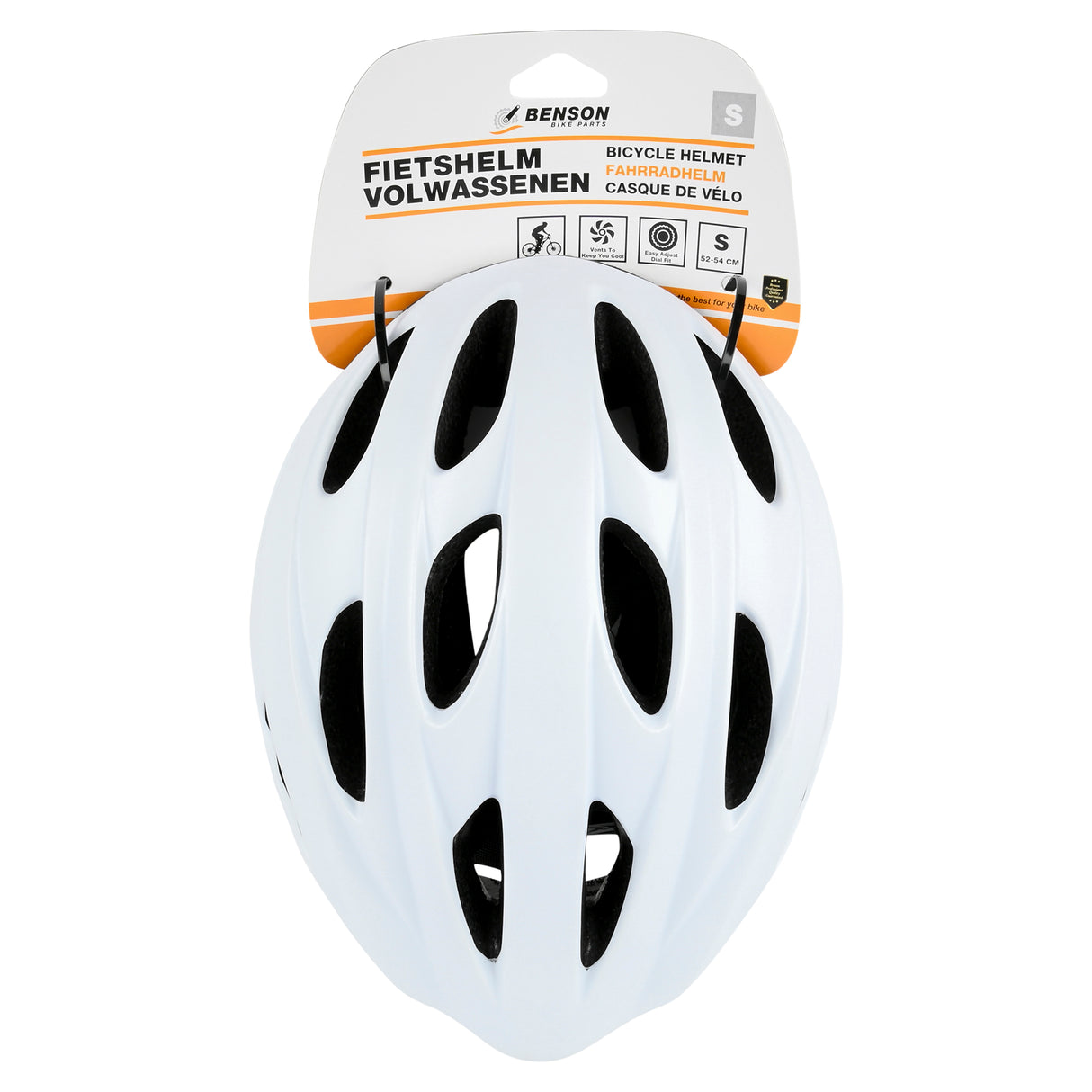 Bicycle helmet adults size S (52-54 cm) off white