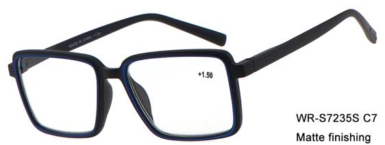 Leesbril Bilbao zwart/blauw display