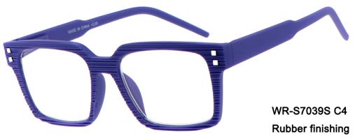 Reading glasses Pisa blue display