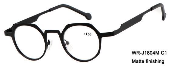 Reading glasses Lima black display