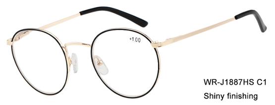 Reading glasses Madrid gold/black display