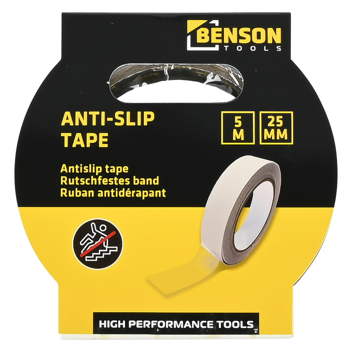 Anti-slip tape transparant 25 mm x 5 mtr